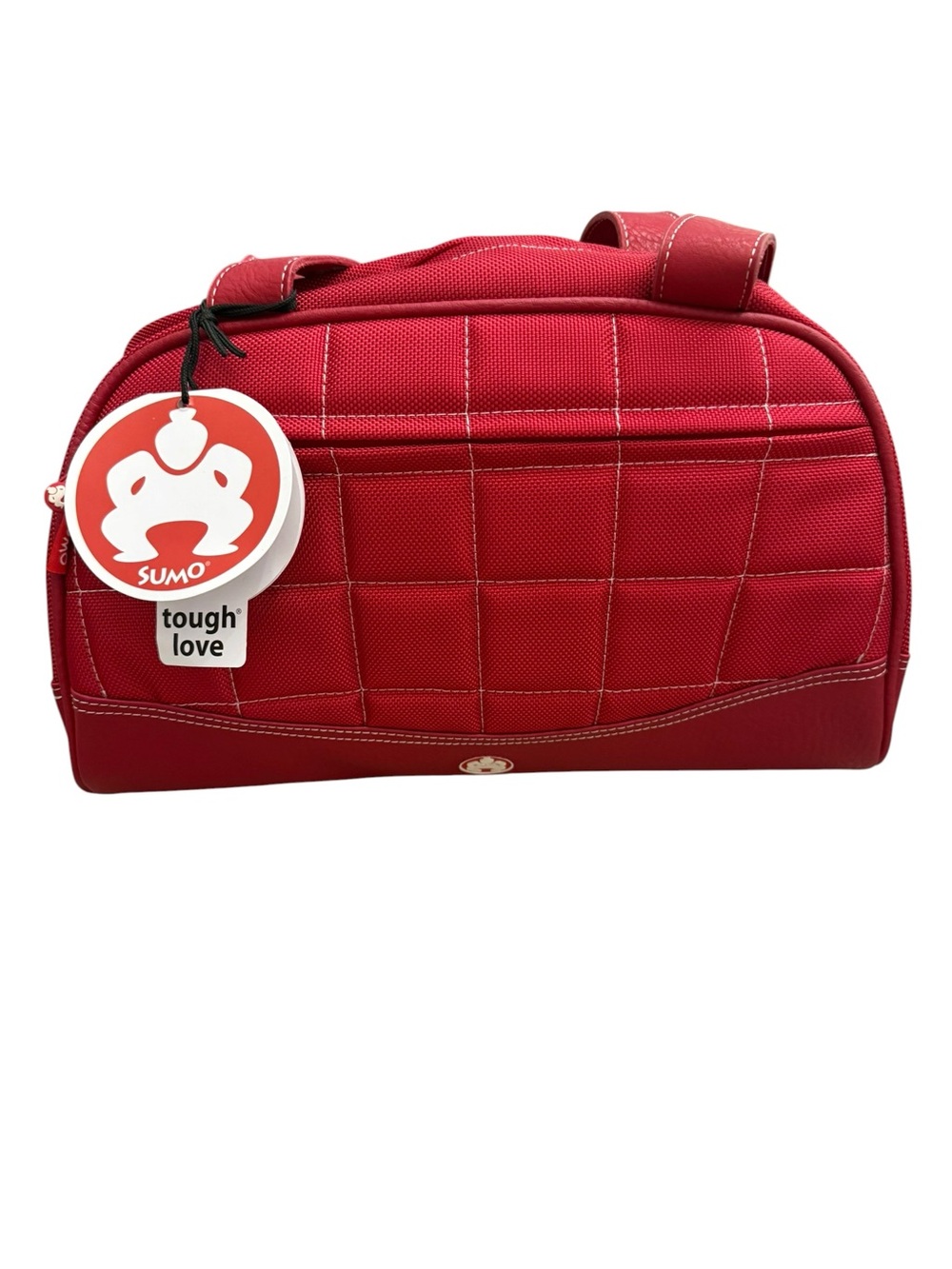 Mobile Edge Sumo Tough Love Red Quilted Carry On Travel  Duffle Bag NWT Red